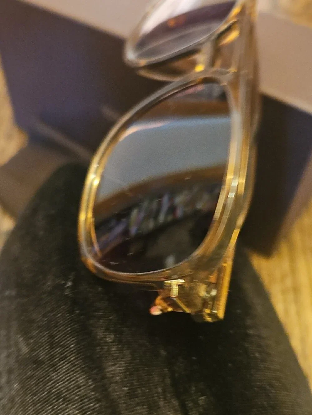 Designer Luxury Women's Brown Aviator Sunglasses - Transparent Brown Frame
